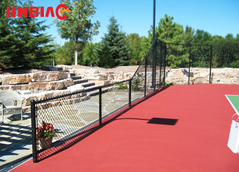 High quality pvc coated sports ground chain mesh fencing chain link fence