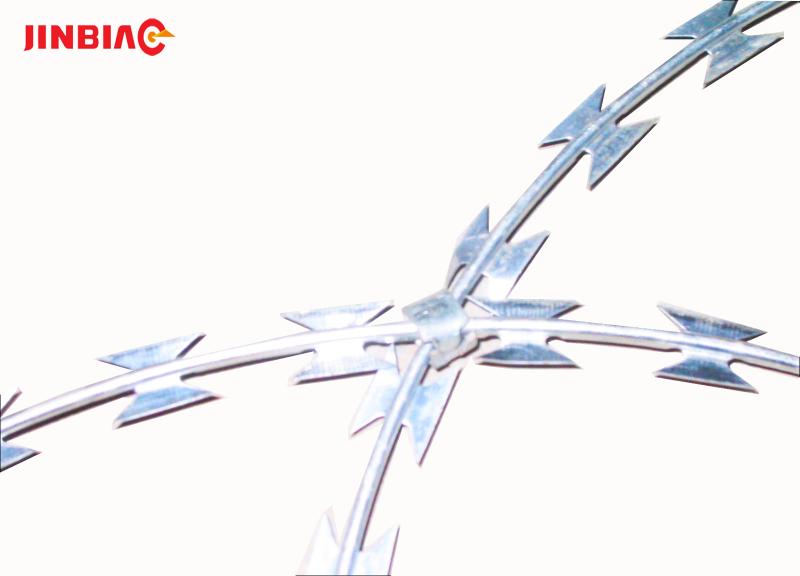 Cheap galvanized concertina stainless steel razor barbed wire