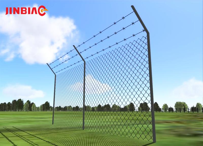 High security manufacturer supply corrosion resistant airport fence factory