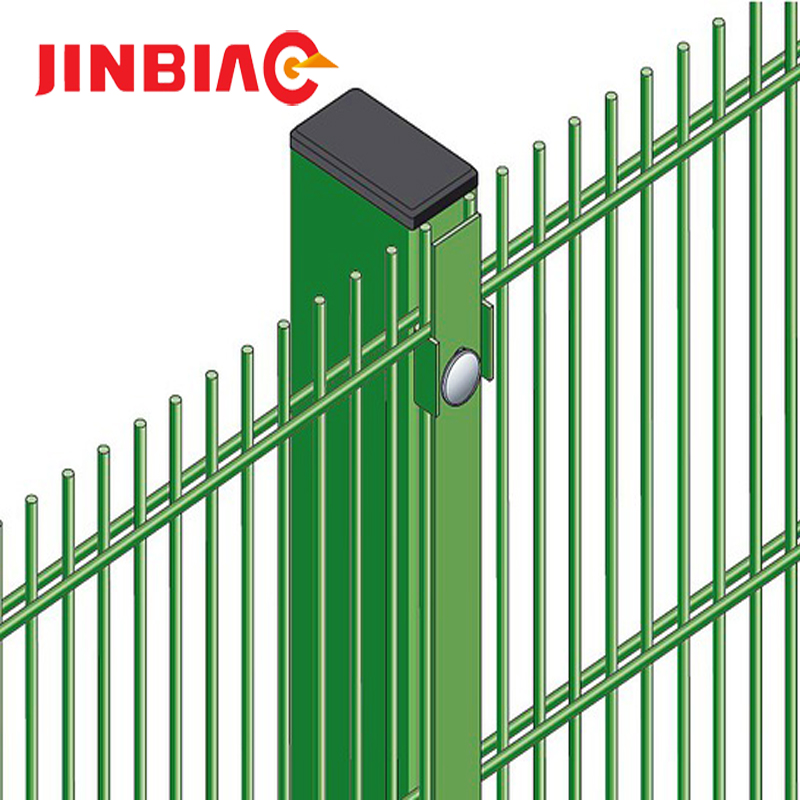 Hebei Jinbiao hot dipped galvanized mesh fences double wire fence