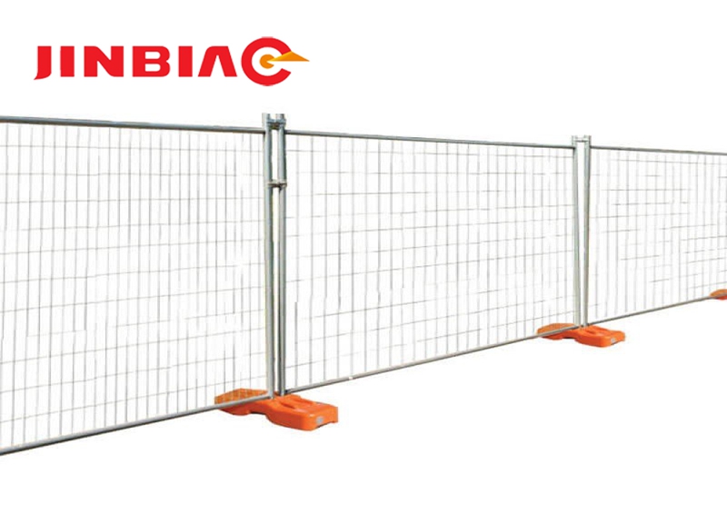 6' high x 10' long chain link portable panels be used temporary fences for construction-jinbiao