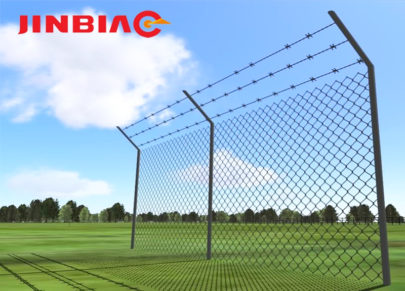 2018 China very popular and excellent and high quality low price airport fence jinbiao