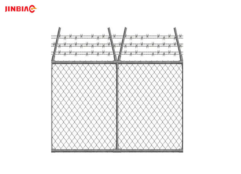 Hot dip Galvanized chain link fence, PVC coated chain link fence jinbiao