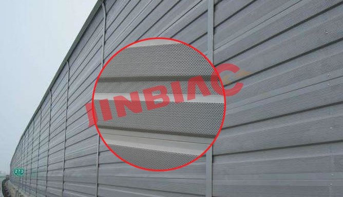 China JINBIAO Metal microporous noise barrier manufacturer