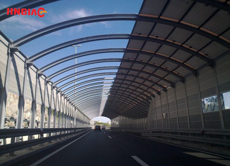 China JINBIAO Acrylic transparent noise barrier manufacturer